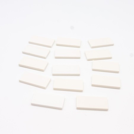 Lego LEG0435 14X 87089 Tile Tile 2x4 White White