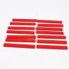 Lego LEG0438 14X 4162 Tile Tuile 1X8 Rouge Red