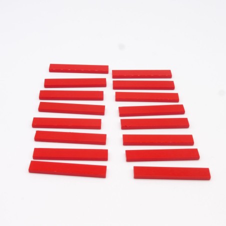 Lego LEG0441 16X 6636 Tile Tile 1X6 Red Red