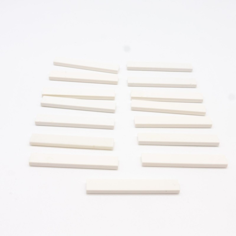 Lego LEG0442 15X 6636 Tile Tuile 1X6 Blanc White