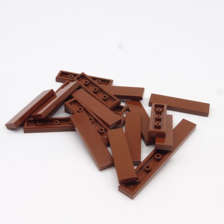 Lego LEG0448 20X 2431 Tile Tile 1x4 Brown Red Reddish Brown