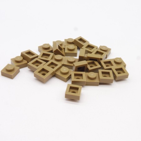 Lego LEG0467 31X 3024 Plate 1x1 Dark Tan Dark Beige