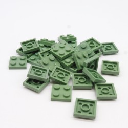 Lego LEG0469 30X 3022 Plate 2x2 Sand Green Green Sand
