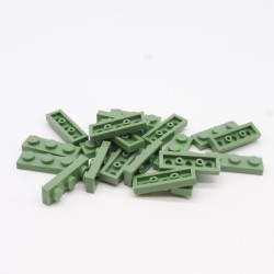 Lego LEG0470 20X 3623 Plate 1x3 Sand Green Green Sand