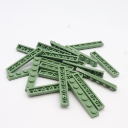 Lego LEG0472 20X 3666 Plate 1x6 Sand Green Green Sand
