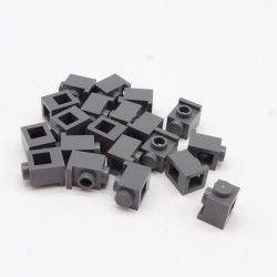 Lego LEG0486 20X 4070 Brick Modified 1x1 Headlight Dark Bluish Gray Dark Gray