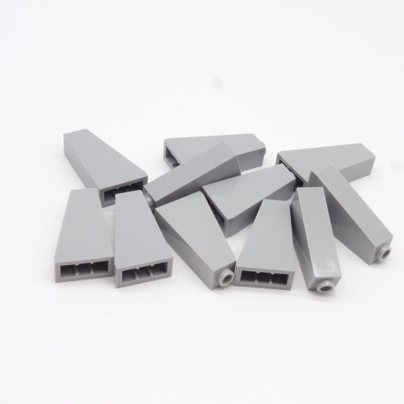 Lego LEG0490 11X 4460 Slope 75 2x1x3 Light Bluish Gray Gris Clair