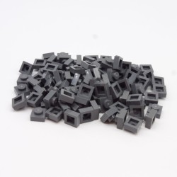 Lego LEG0491 100X 3024 Plate 1x1 Dark Bluish Gray Dark Gray