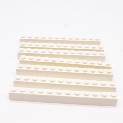 Lego LEG0501 7X 6112 Brick 1x12 Blanc White