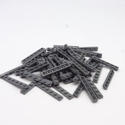 Lego LEG0511 54X 3666 Plate 1x6 Dark Bluish Gray Dark Gray