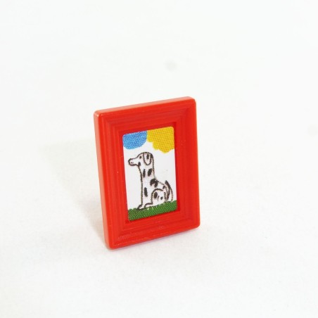 Playmobil 10837 Playmobil Petit Cadre Rouge sur Pied Photo Chien