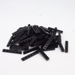 Lego LEG0512 69X 3666 Plate 1x6 Black Black