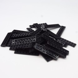 Lego LEG0519 38X 3034 Plate 2x8 Black Black