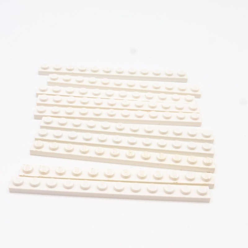 Lego LEG0520 10X 60479 Plate 1x12 White White Used