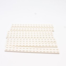 Lego LEG0526 7X 4282 Plate 2x16 White Blanc