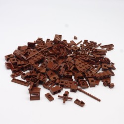 Lego LEG0552 Gros Lot de Petites Pièces Marron Rouge Reddish Brown 92g Vrac