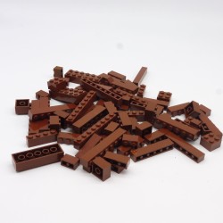 Lego LEG0553 Big Lot of Bricks Red Brown Bricks Reddish Brown 124g Bulk