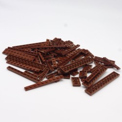 Lego LEG0554 Big Lot of Reddish Brown Plates 88g Bulk