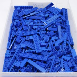 Lego LEG0557 Gros Lot de Bricks Briques Plates Plaques Bleu Blue Mix Size 50g Vrac