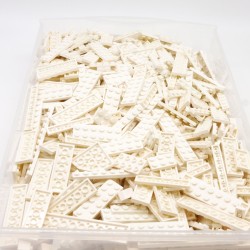 Lego LEG0562 Big Lot of Bricks Flat Bricks Plates White White Mix Size 50g Bulk