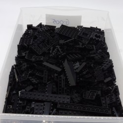 Lego LEG0563 Gros Lot de Bricks Briques Plates Plaques Noir Black Mix Size 50g Vrac