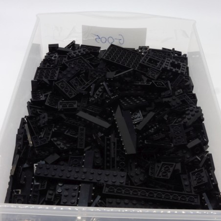 Lego LEG0563 Gros Lot de Bricks Briques Plates Plaques Noir Black Mix Size 50g Vrac Lego LEG0563 Gros Lot de Bricks Briques Plates Plaques Noir Black Mix Size 50g Vrac