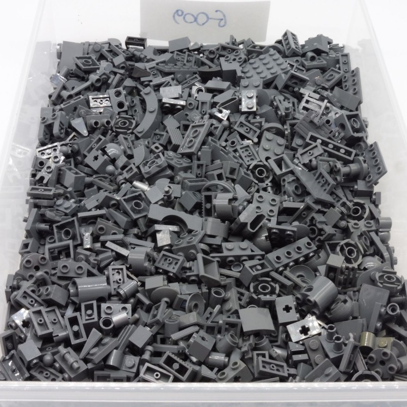 Lego LEG0569 Big Lot of Small Dark Gray Pieces Dark Gray 50g Bulk