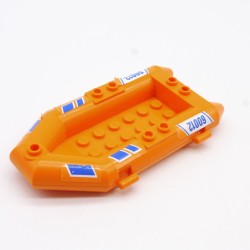 Lego LEG0588 30086c01pb05 Boat Rubber Raft Bateau Pneumatique 60012 Orange