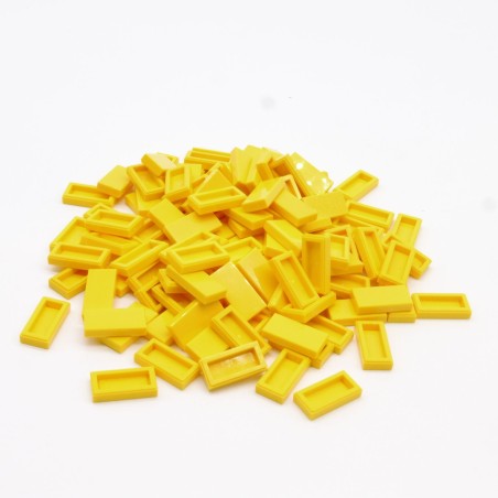 Lego LEG0631 123X 3069b Tile Tile 1x2 Yellow Yellow