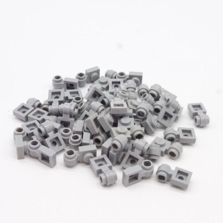 Lego LEG0634 50X 4081 Plate Modified Light Attachement 1x1 Light Bluish Gray Gris Clair