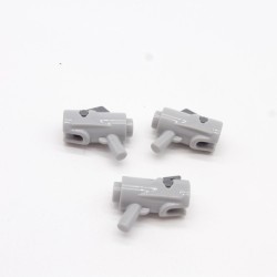 Lego LEG0636 3X 15391c01 Arme Weapon Mini Blaster Shooter Gris Clair