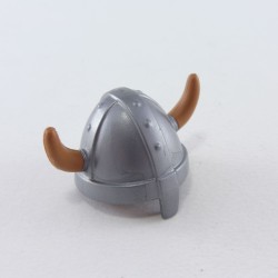 Playmobil 5139 Playmobil Casque à Corne Gris de Viking