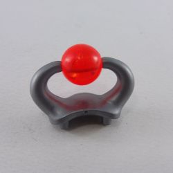 Playmobil Gray Horns with Red Ball for Knight's Helmet