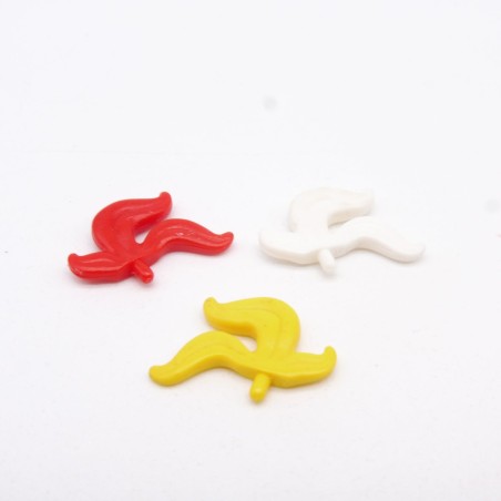 Playmobil 35695 Lot de 3 Petites Décorations Blanc Rouge Jaune pour Chapeau