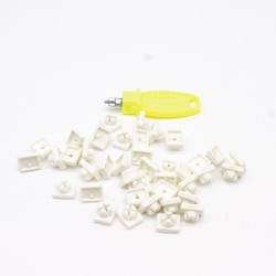 Playmobil 35745 Set of 40 White System X Clips + Key