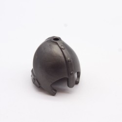 Playmobil 7836 Casque Heaume de Chevalier Médiéval Moyen Age Gris Foncé