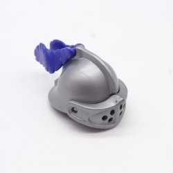 Playmobil 11789 Gray Gladiator Helmet with Blue Feather