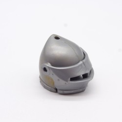Playmobil 18077 Medieval Knight Helmet Middle Ages Gray Traces of Paint