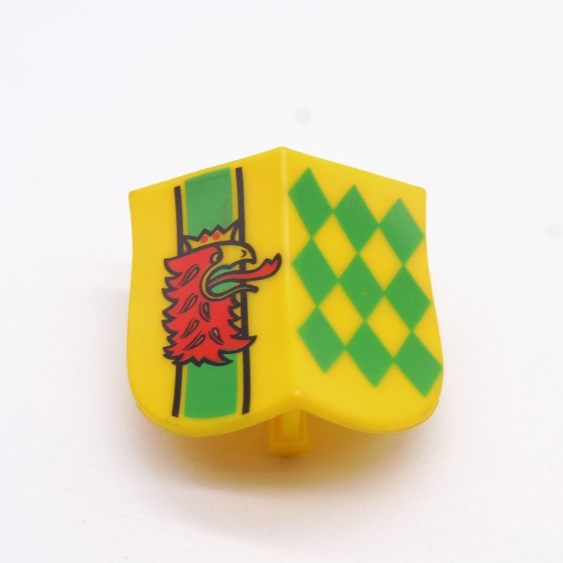 Playmobil 4053 Bouclier Jaune et Vert Griffon Rouge