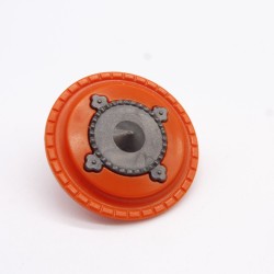 Playmobil 12111 Orange and Dark Gray Round Shield