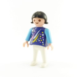 Playmobil 14858 Playmobil Enfant Fille Bleu Blanc dessins 3067