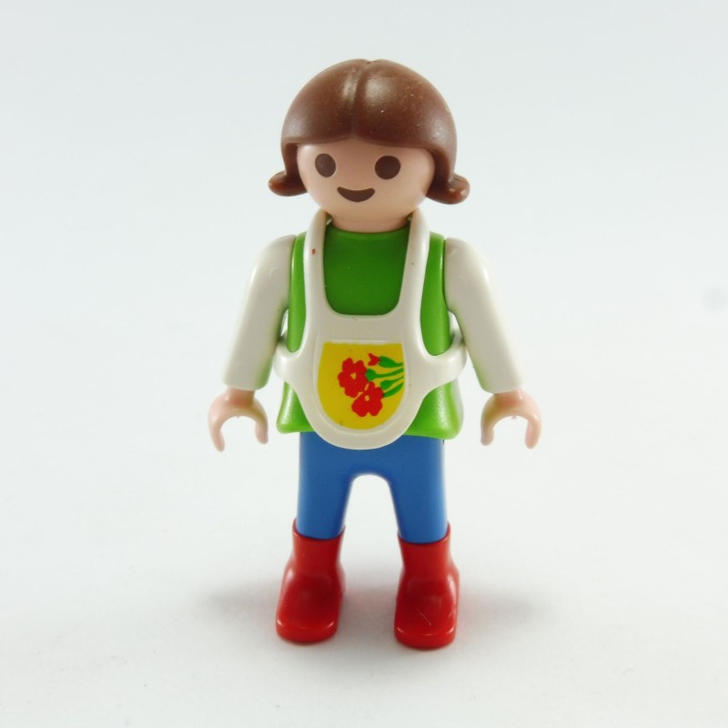 Playmobil Enfant Garçon Vert et Jaune Cheval 3925