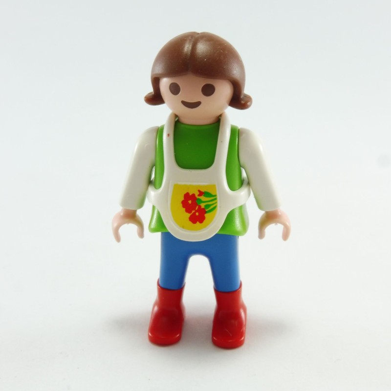 Playmobil 14879 Playmobil Enfant Fille Vert Blanc Bleu Tablier Fleurs 4529 4911