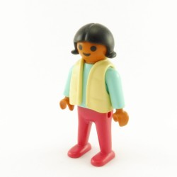 Playmobil 14896 Playmobil Child Girl Blue Pink Cardigan Yellow Hispanic 3638