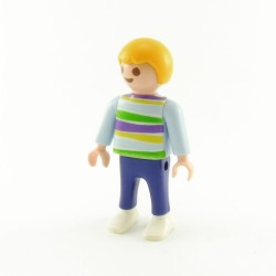 Playmobil 14931 Playmobil Enfant Garçon Bleu Lignes Vert Violet 3964 3175 5921