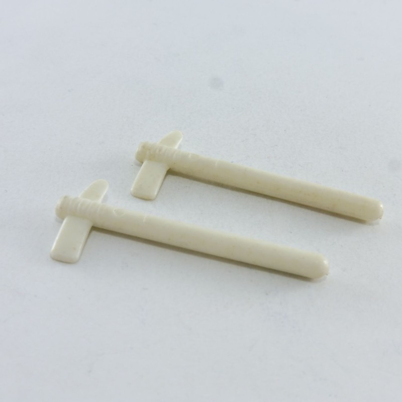 Playmobil 12539 Playmobil Lot de 2 Tomahawks Blanc Colors 3620 3621