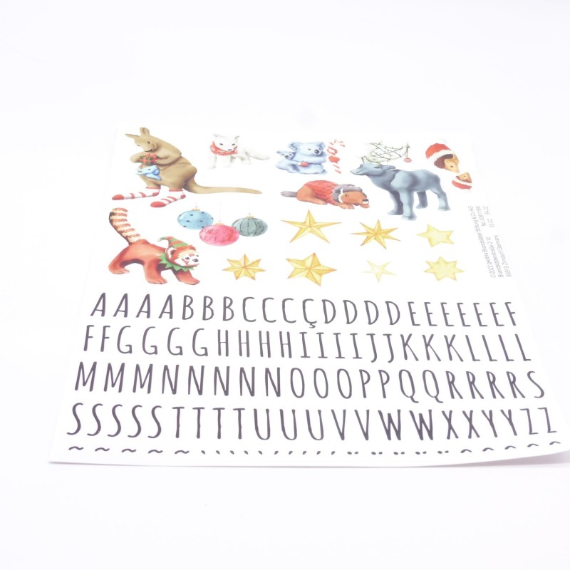 Playmobil 35816 Planche de Stickers Animaux et Lettres