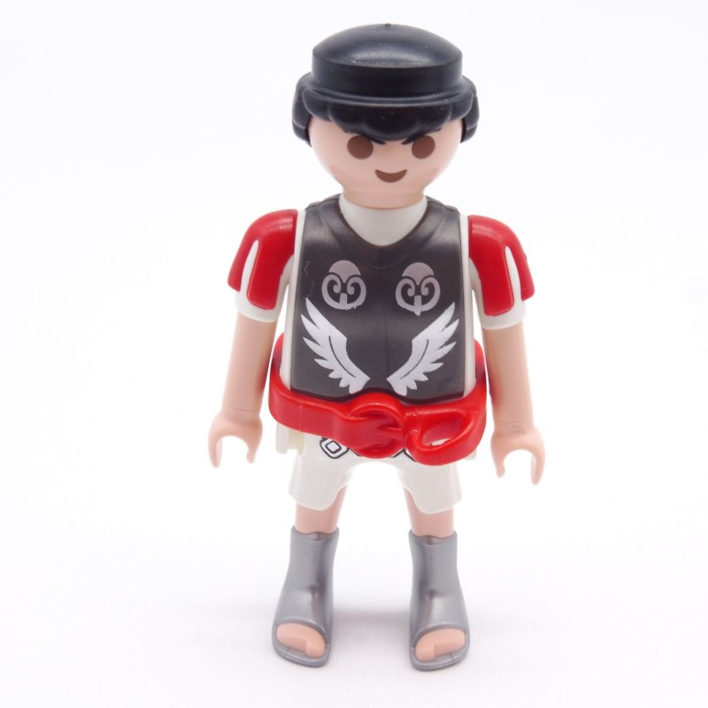 Playmobil Homme Général Romain Blanc Gris et Rouge