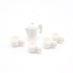 Playmobil 35872 Carafe Blanche et 4 Tasses Blanches