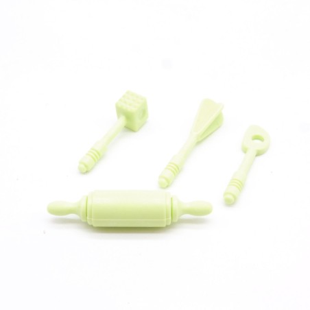 Playmobil 35883 Set of 4 Green Kitchen Utensils